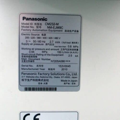 松下高速贴片机 Panasonic CM232-M